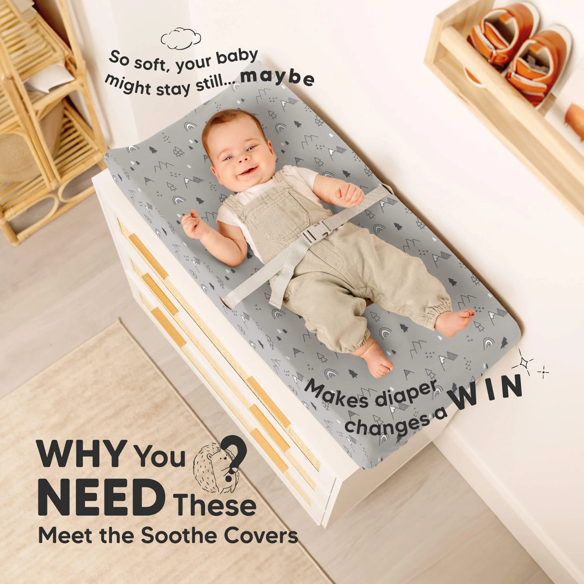 2-Pack Soothe Changing Pad Covers (Woodland)