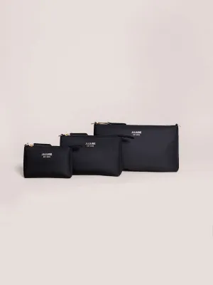 3-piece Pouch Set | Black