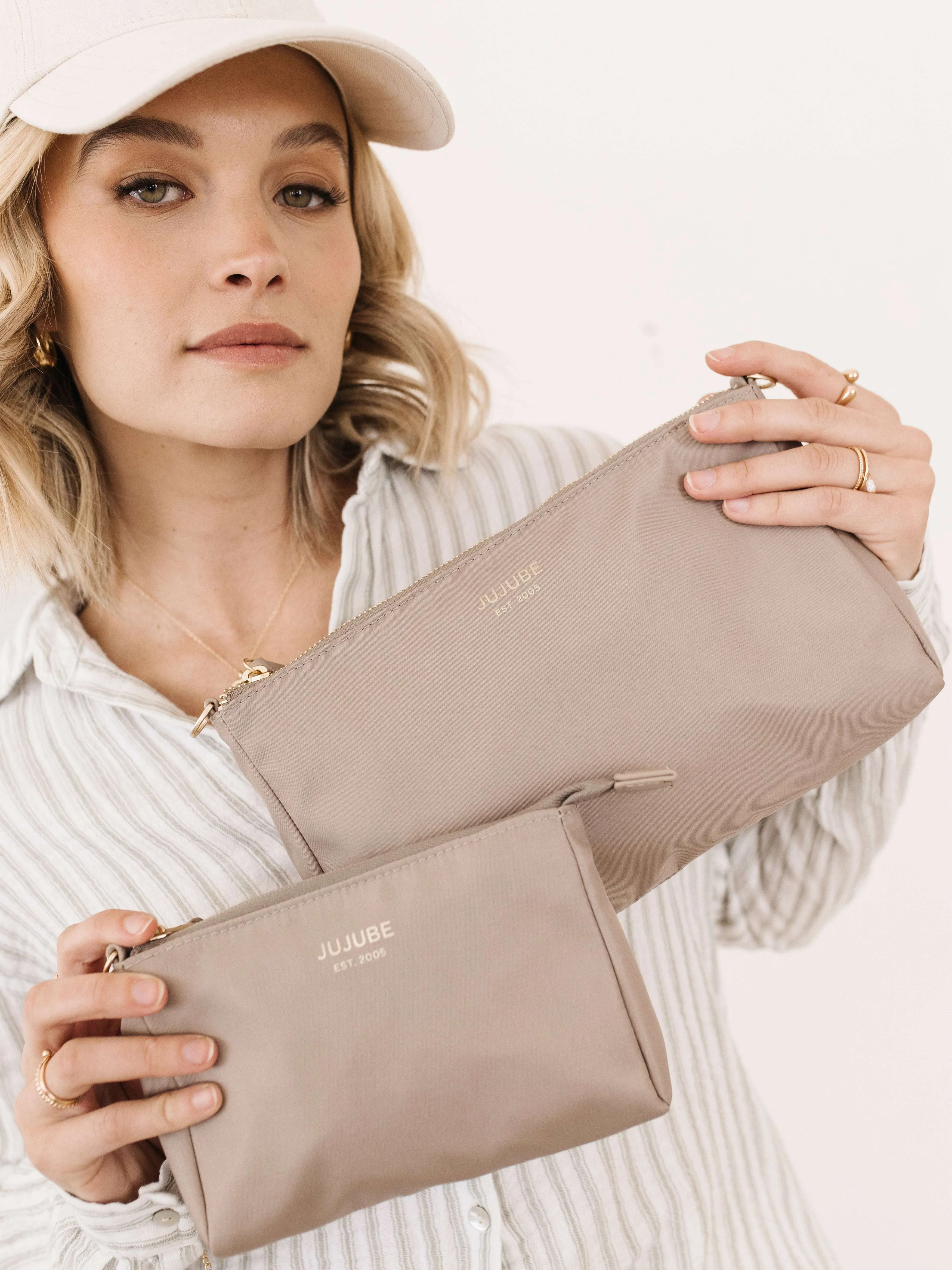 3-piece Pouch Set | Taupe