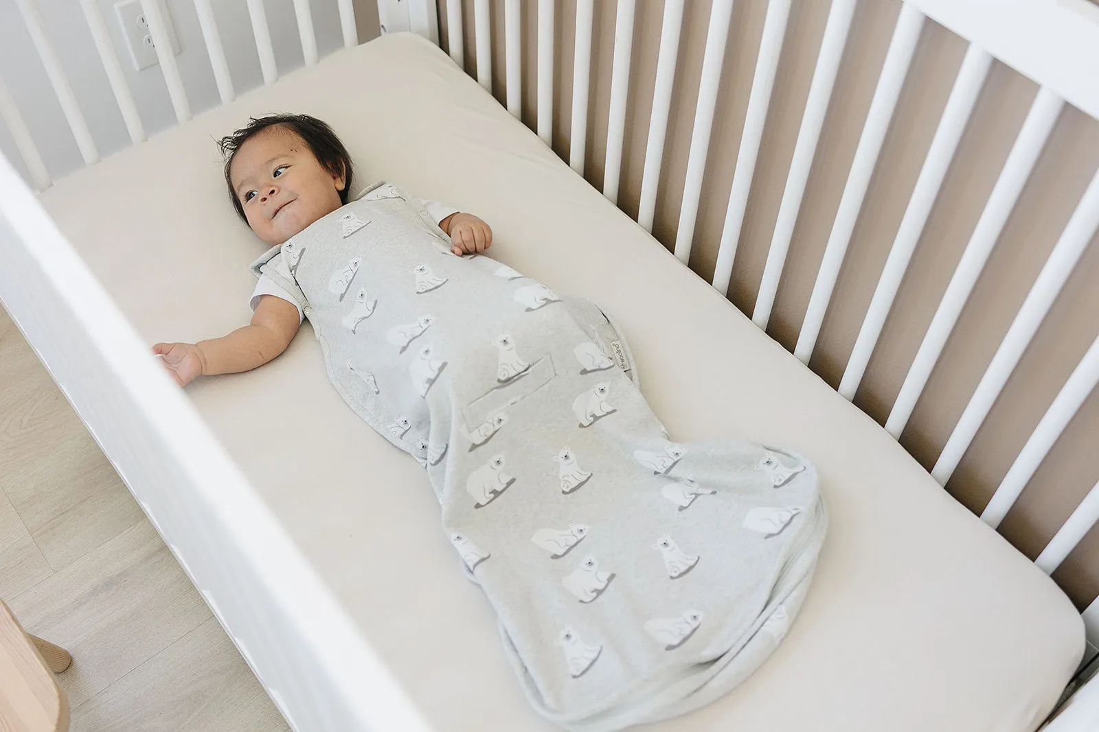 4 Season® Ultimate Baby Sleep Bag, Merino Wool & Organic Cotton, 2 Months - 2 Years, Polar Bear