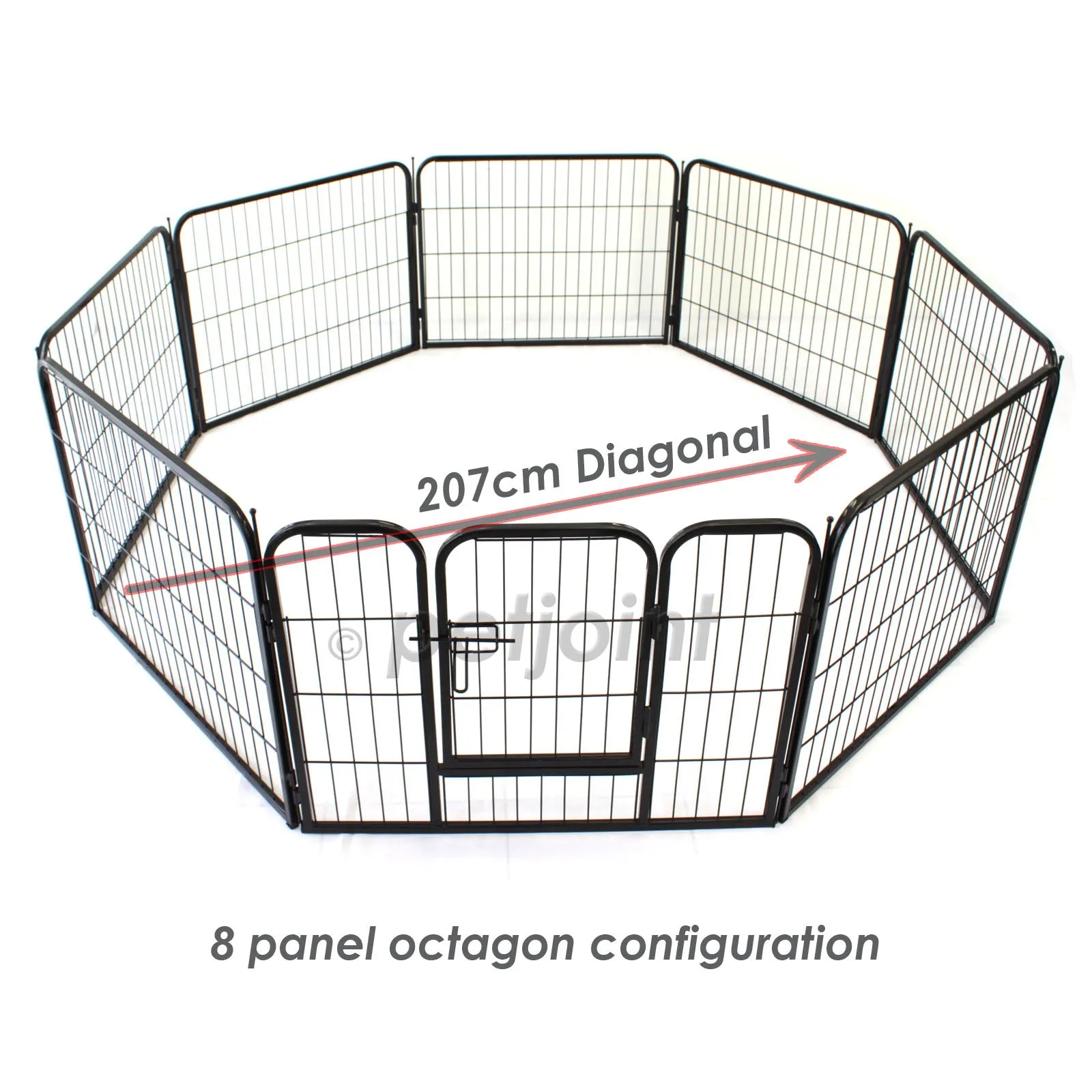 8 Panel Medium Pet Playpen Exercise Cage Fence Puppy Dog Rabbit Pig