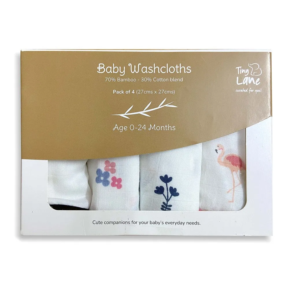 Birds & Animals Theme Baby Muslin Napkins- Pack of 4