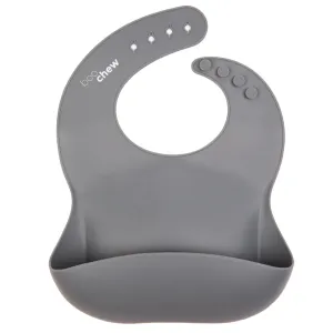 Boo Chew Silicone Bib - Graphite