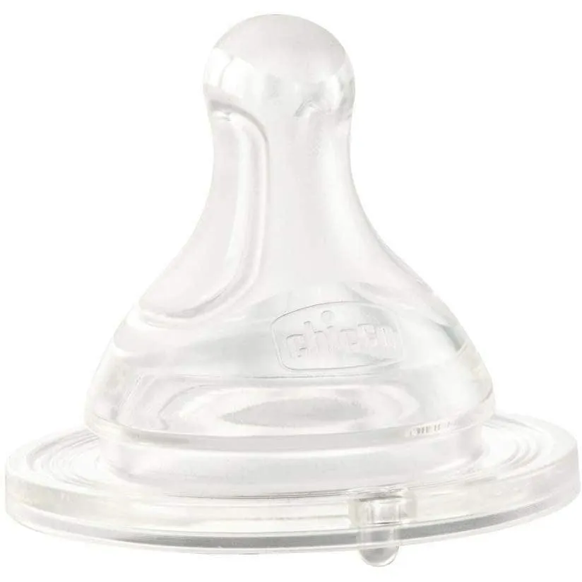 Chicco Perfect-5 Silicone Fast Flow Teat - 2 Pieces