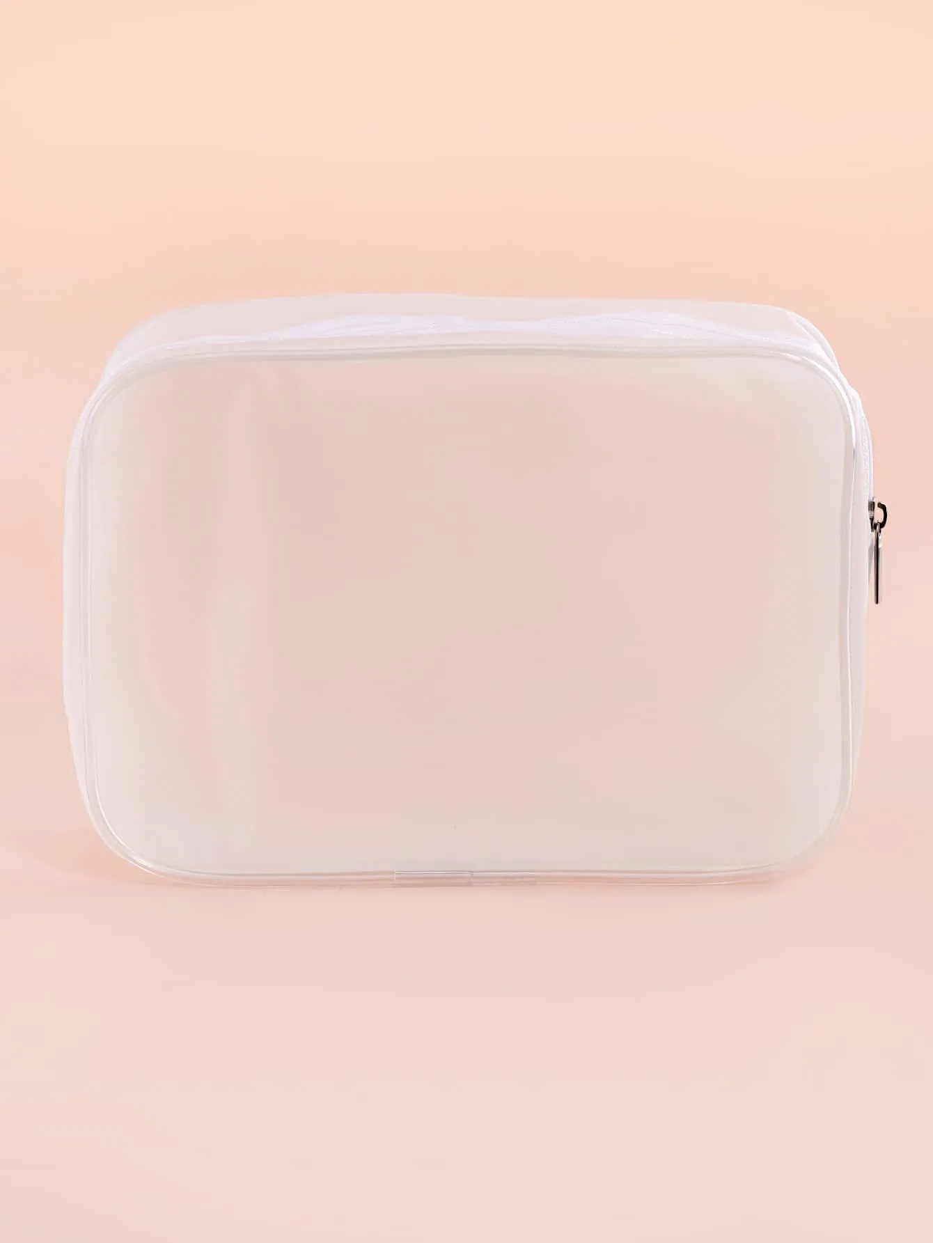 Clear Frosted Makeup Bag Cosmetic Organizer Toiletries Bag Makeup Organizer Zip