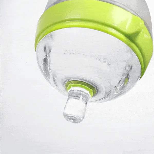 Comotomo Natural Feel Anti-Bacterial Heat Resistance Silicon Baby Bottle 150ml (Green)