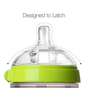 Comotomo Natural Feel Anti-Bacterial Heat Resistance Silicon Baby Bottle 150ml (Green)