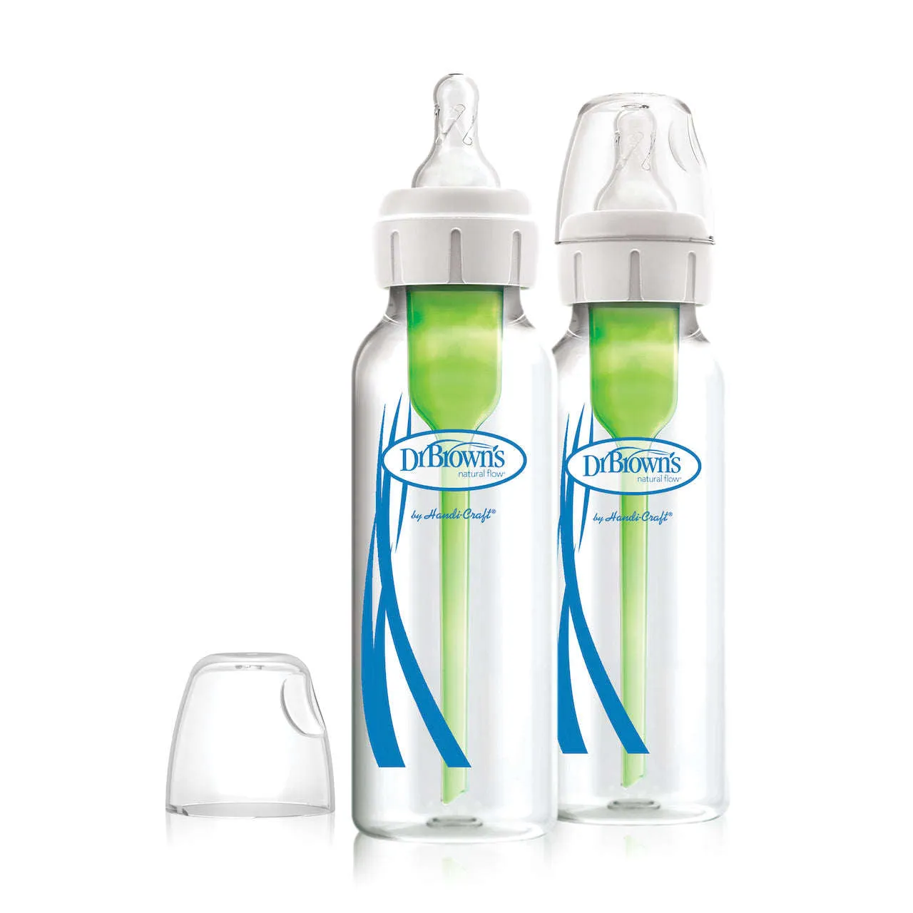 Dr. Brown's Natural Flow® Options ™ Glass Baby Bottle, 8oz/250ml, 2-pack