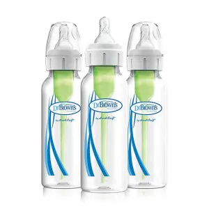 Dr. Brown's Options   Narrow Neck Baby Bottles in Clear 8 oz 3-Pack