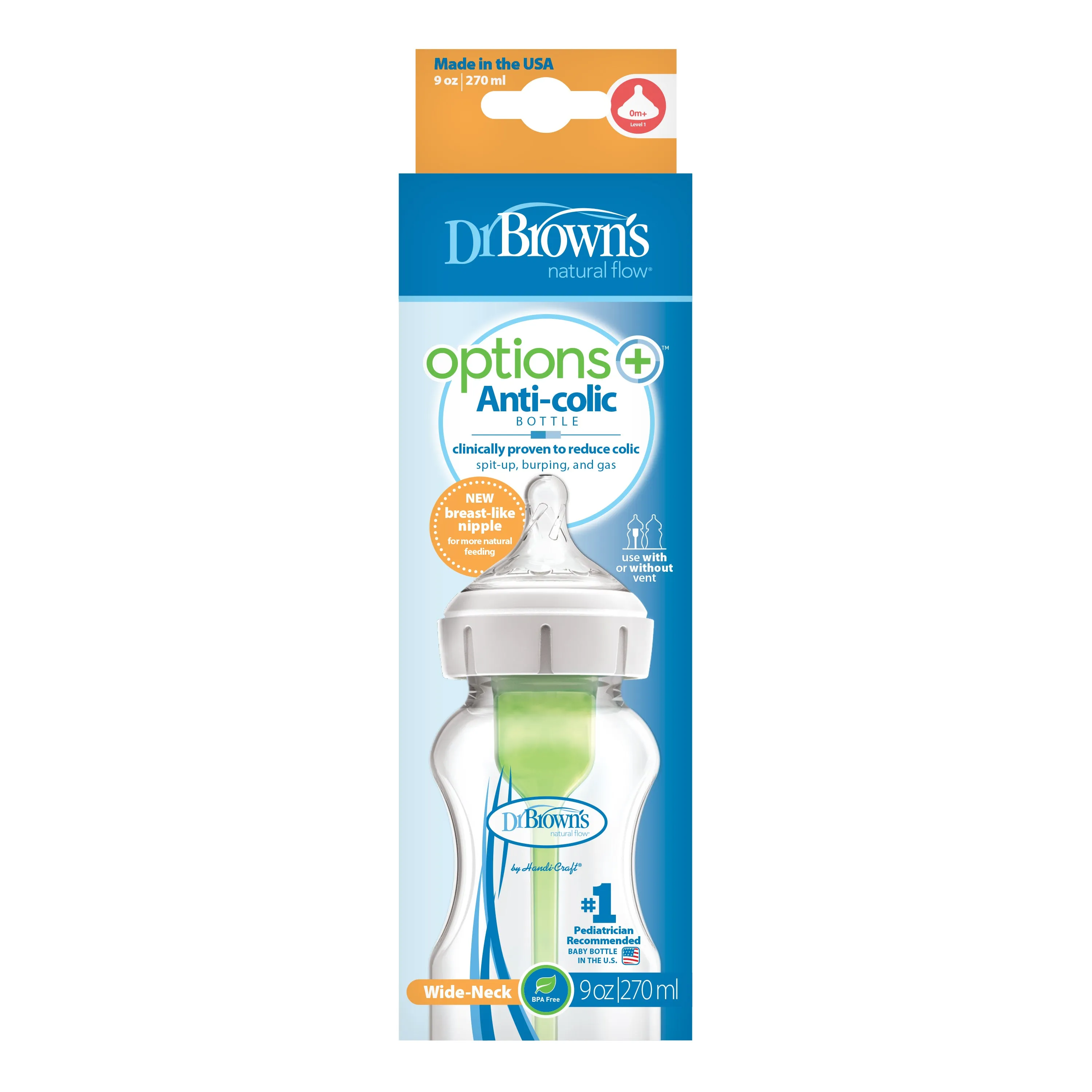 Dr. Brown’s™ Options ™ Wide-Neck Baby Bottle - 270 ML