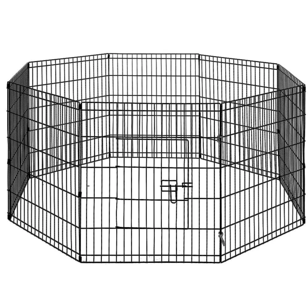 Durable 30" Steel 8-Panel Pet Playpen Enclosure - i.Pet