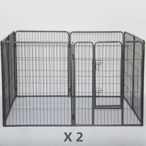 Heavy Duty 16 Panels Pet Playpen with Steel Frames