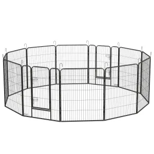 Heavy Duty Puppy Play Pen, 12 Panels Pet Exercise Pet, Pet Playpen for Small, Medium and Large Dogs