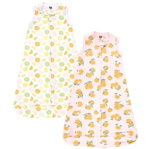 Hudson Baby Interlock Cotton Sleeveless Sleeping Bag, Citrus Orange