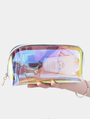 Laser Holographic Bag Cosmetics Semicircle Makeup Bag Cosmetic Organizer