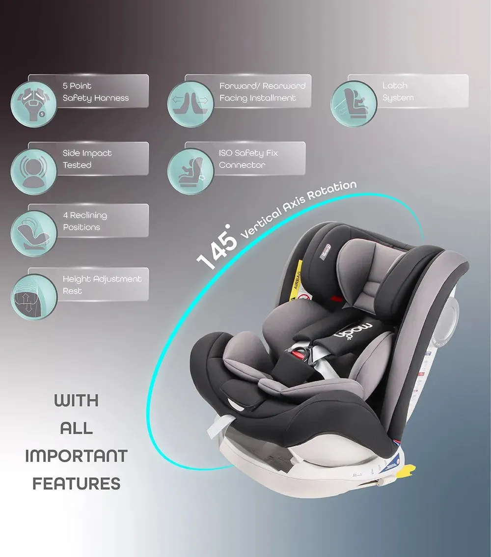 Moon Melhor Car Seat Black Birth to 12 Years