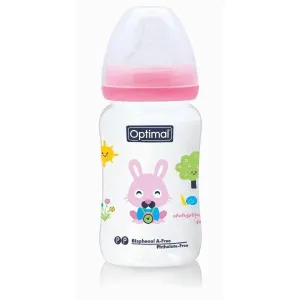 Optimal - PP Wide Neck Feeding Bottle 6-18m