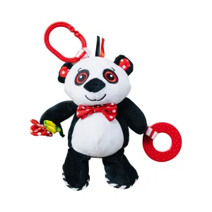 Panda Teether & Multi-sensory Plush Toy (8" Tall)