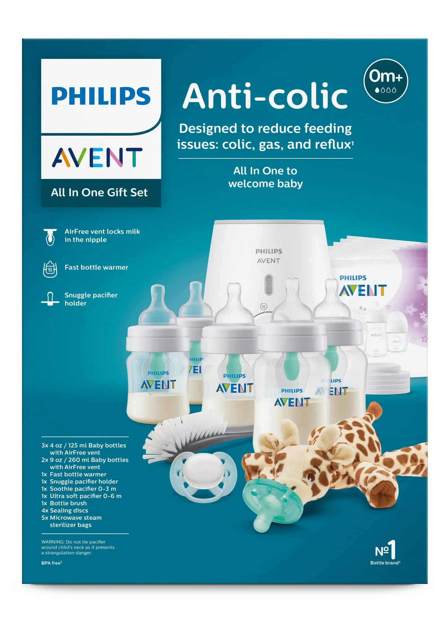 Philips Avent Anti-colic Bottle AirFree VentGift Set