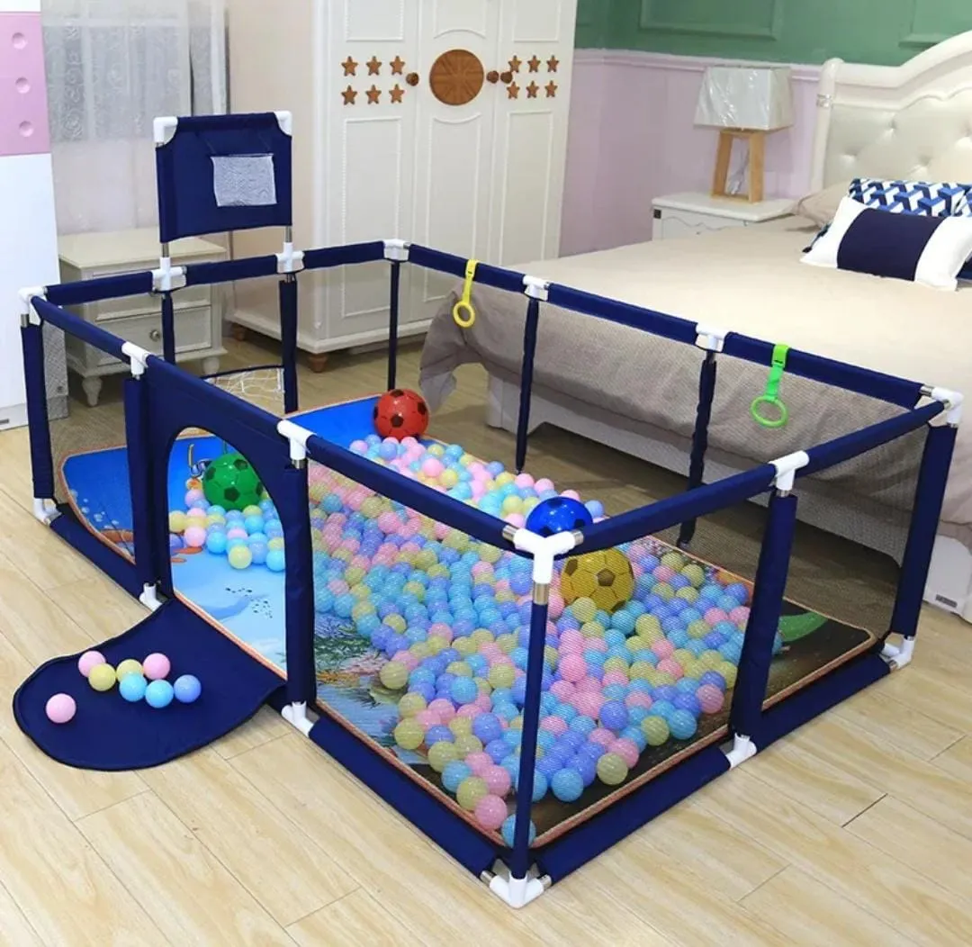 Rectangle Safety Playpen Basketball and Football Arena for Kids