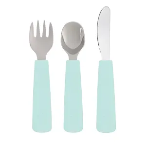 Toddler Feedie Cutlery Set - Minty Green